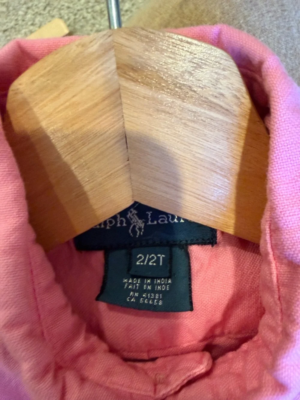 Ralph Lauren Pink Button-Down Oxford Shirt for Kids